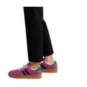 Steve Madden Size 8 Womens Pink & Green Sneakers